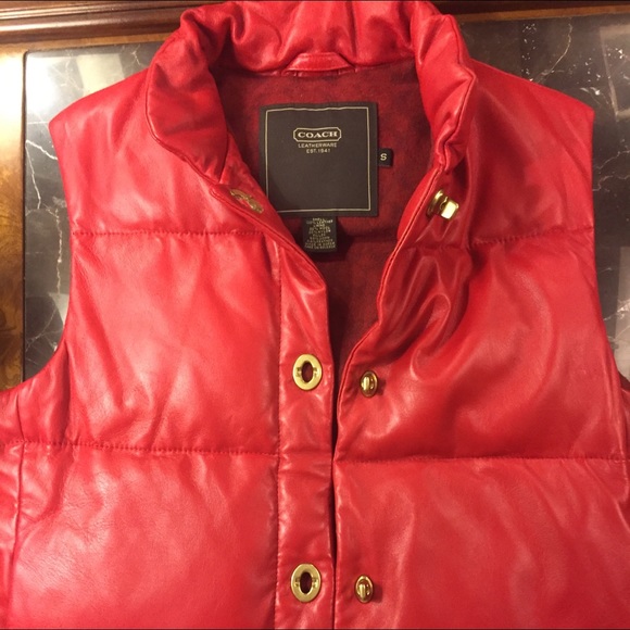 Coach Vest Jacket with signature coach emblem in